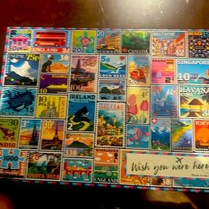 1000 pieces post-it notes puzzle played with once